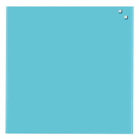 Turkis Magnetisk Glastavle kvadrat | 45 x 45 cm. Turkis Magnetisk Glastavle  | Officely