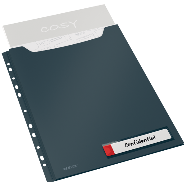 Kataloglomme Cosy PP A4 grå (3)