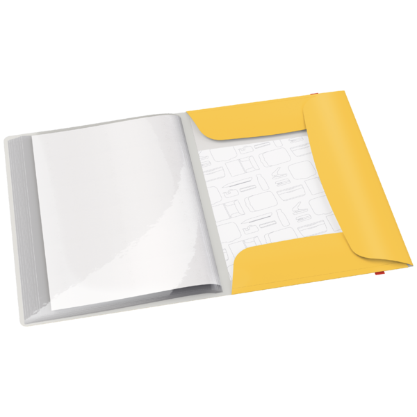 Displaybog Cosy PP 20 lommer gul