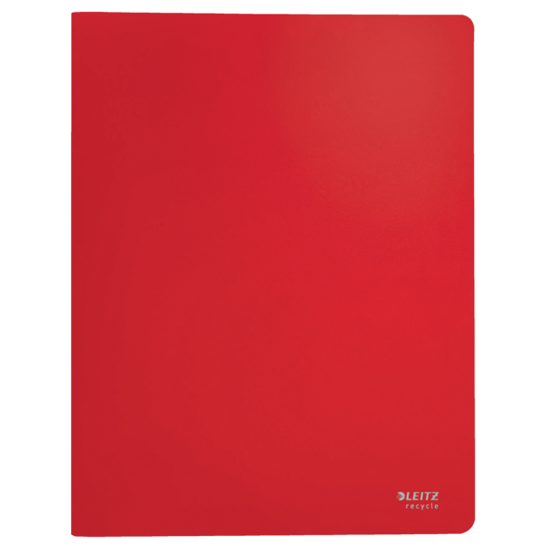 Displaybog recycle PP 20 lommer rød
