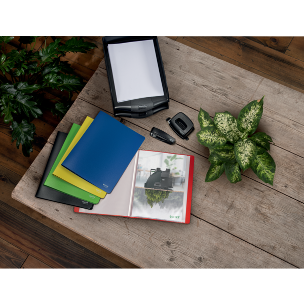 Displaybog recycle PP 20 lommer rød