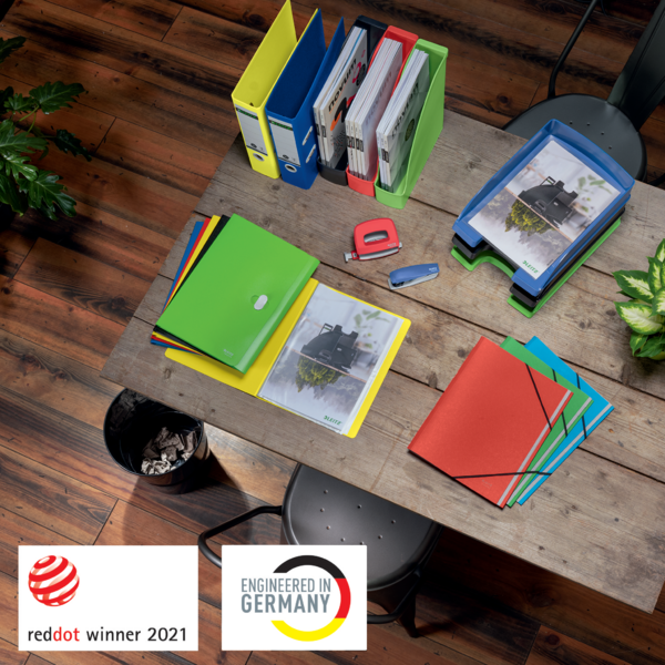 Displaybog recycle PP 20 lommer blå