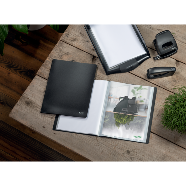 Displaybog recycle PP 40 lommer sort