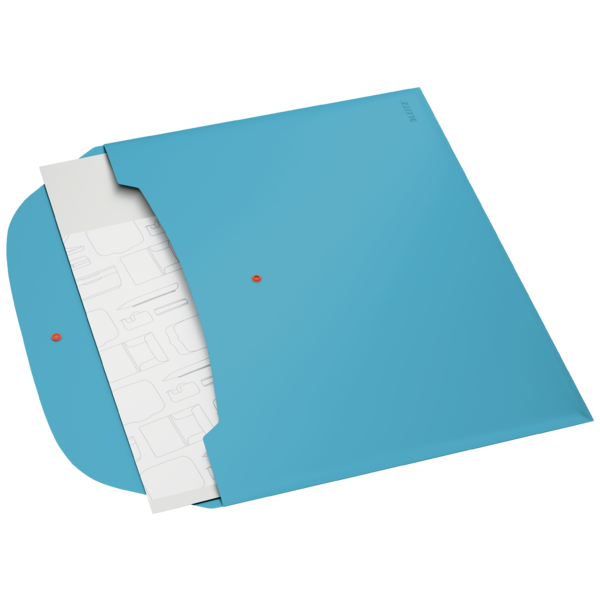 Omslagslomme/kuvert Cosy PP A4 blå (3)