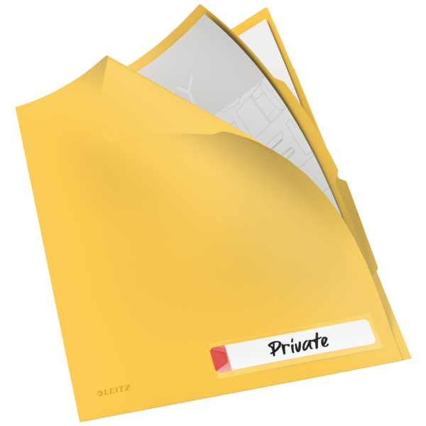 Omslag m/fane Cosy pp A4 gul (3)