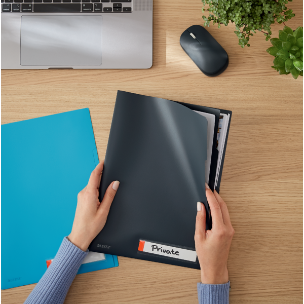 Omslag m/fane Cosy pp A4 grå (3)