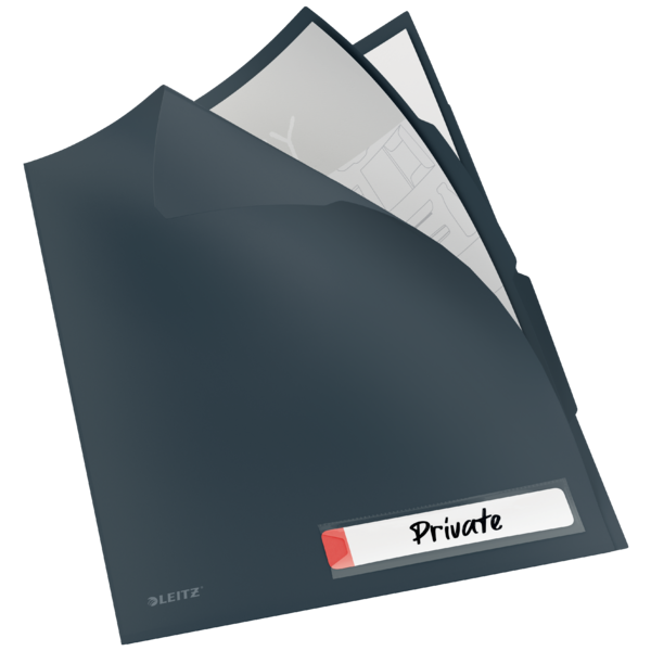 Omslag m/fane Cosy pp A4 grå (3)