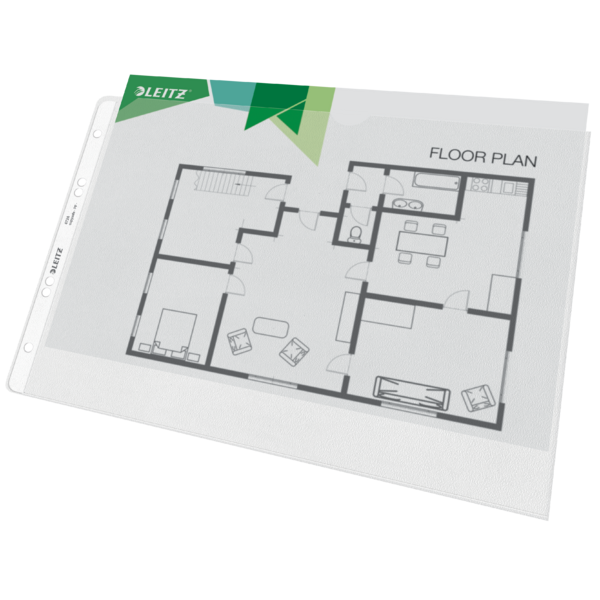 Lomme PP 120my præg A4 bordflipover