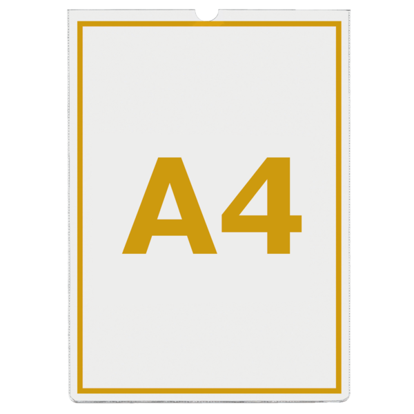 Plastetui 105my PP glasklar A4 TÅ (100)