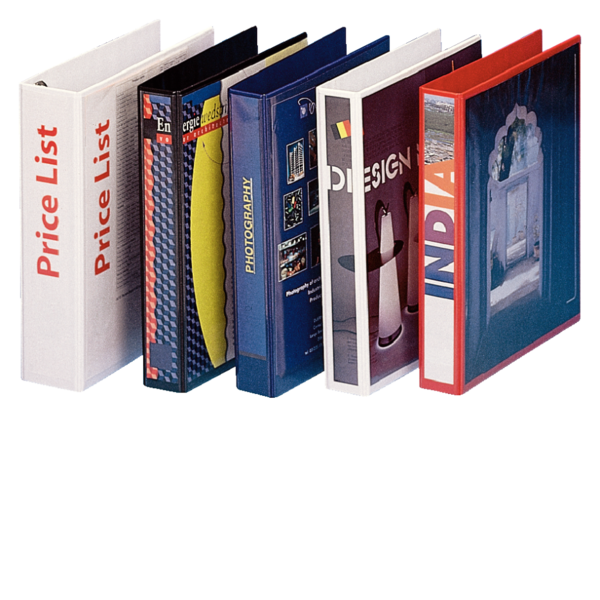 Ringbind panorama 2 lom A4 4DR 40mm sort