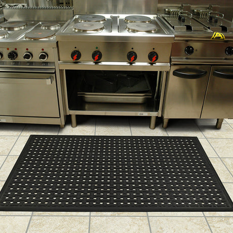 Industrimåtte Ergomat Comfort 0,90x4,42 m Sort