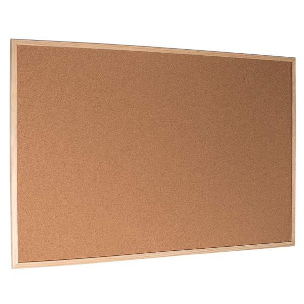 Opslagstavle kork m/træramme stand 60x90