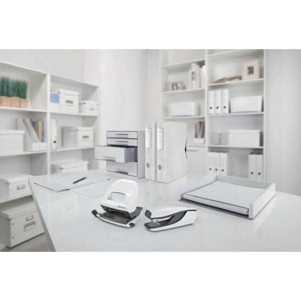 Desk cube WOW m/4-skuffer hvid/grå