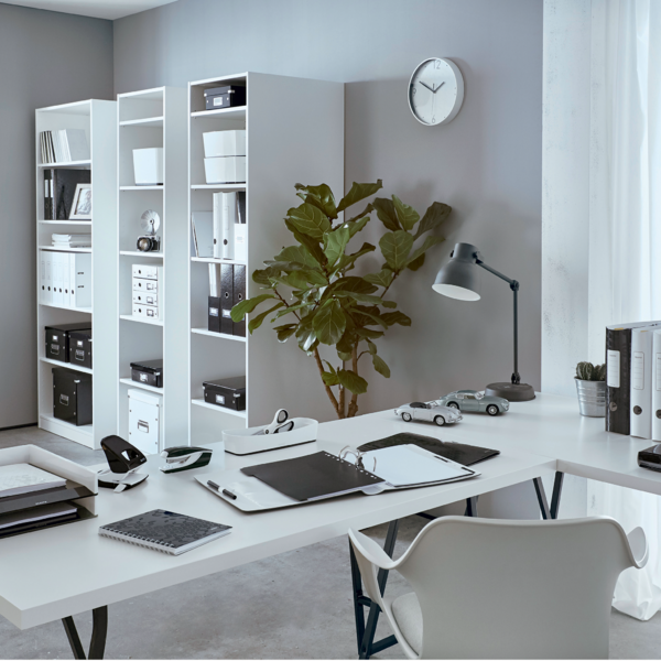 Desk cube WOW m/5-skuffer hvid/lilla