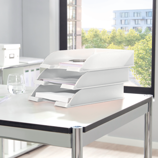 Brevbakke Plus WOW stabelbar hvid