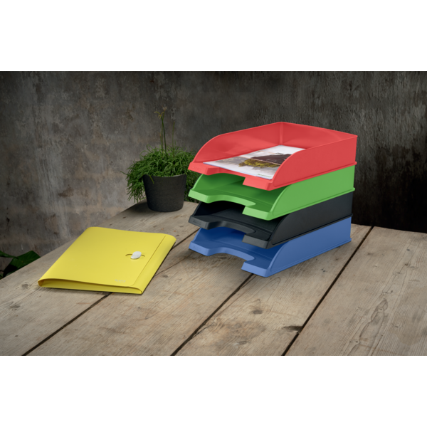 Brevbakke recycle stabelbar A4 grøn