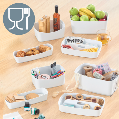 Opbevaringsboks MyBox S hvid/grå