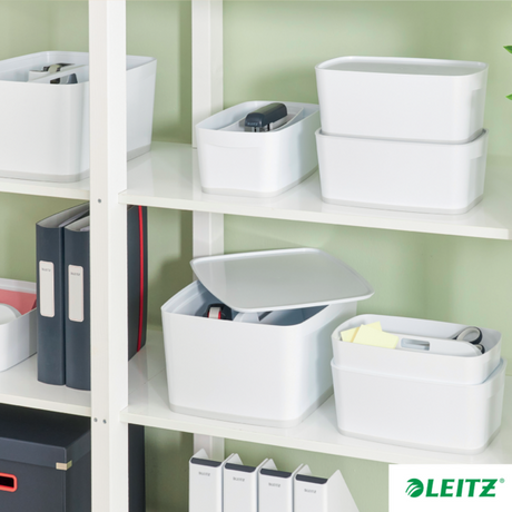 Opbevaringsboks MyBox S hvid/grå