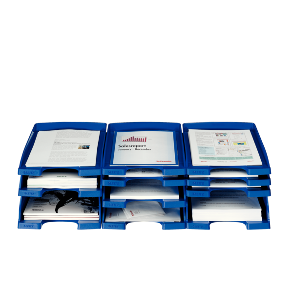 Brevbakke Plus Slim stabelbar hvid