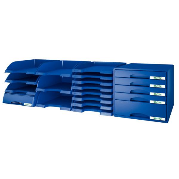 Brevbakke Plus Slim stabelbar blå