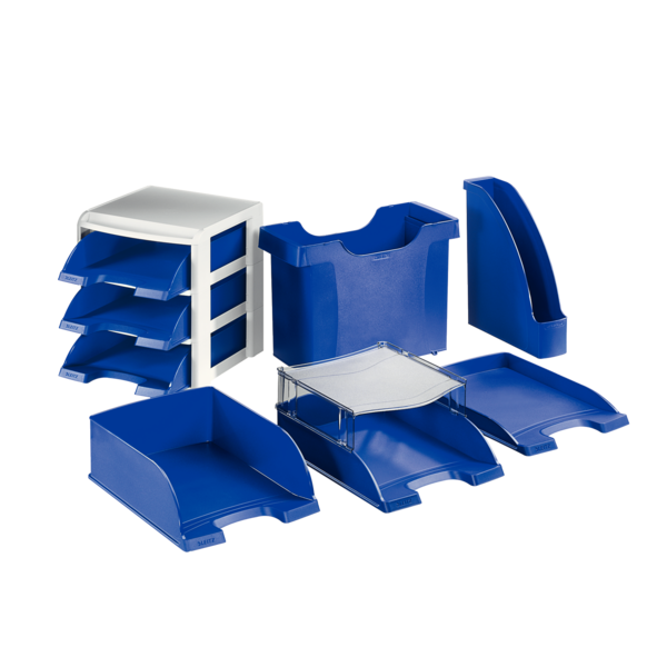 Brevbakke Plus Slim stabelbar blå