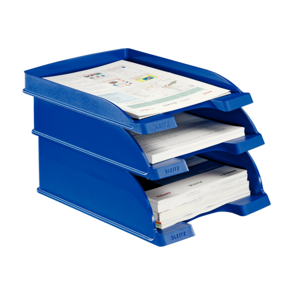 Brevbakke Plus Slim stabelbar blå