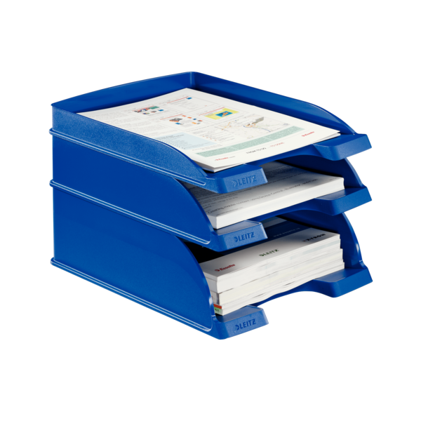 Brevbakke Plus Slim stabelbar blå
