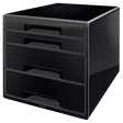 Desk Cube Leitz Dual 4-skuffer sort