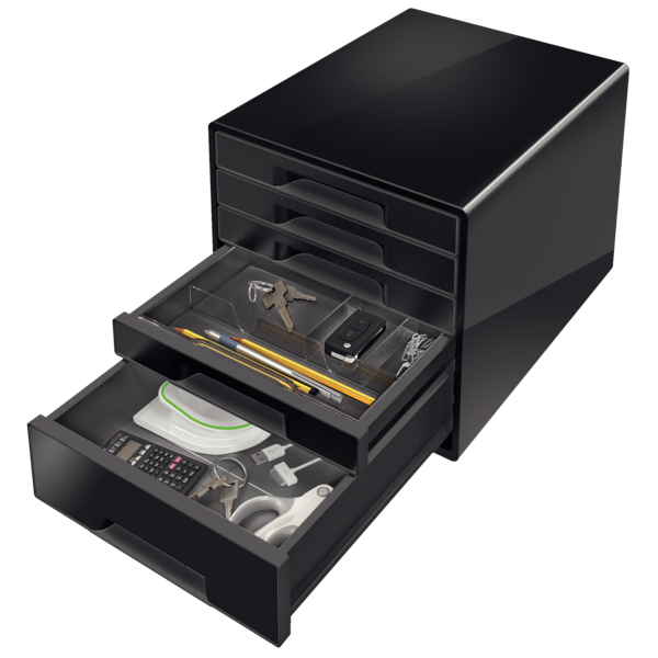 Desk Cube Leitz Dual 5-skuffer sort
