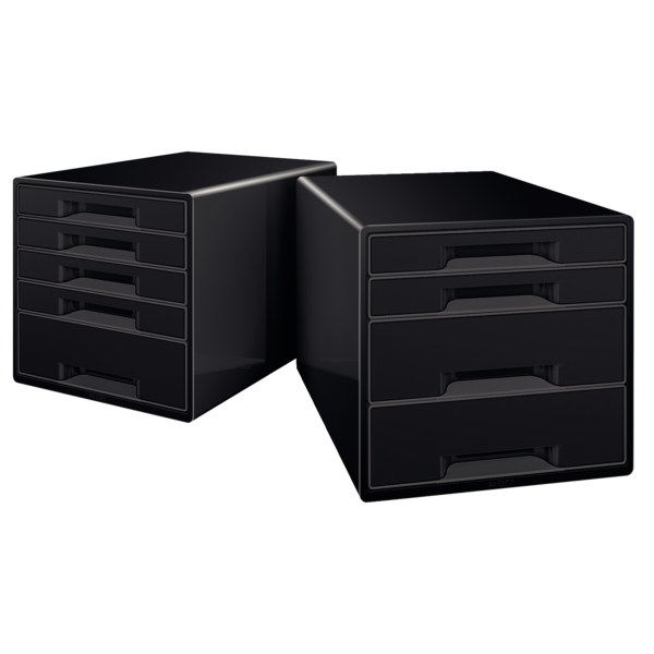 Desk Cube Leitz Dual 5-skuffer sort