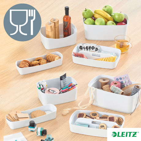 Opbevaringsbakke MyBox hvid/grå