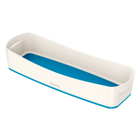 Opbevaringsbakke MyBox lang hvid/blå