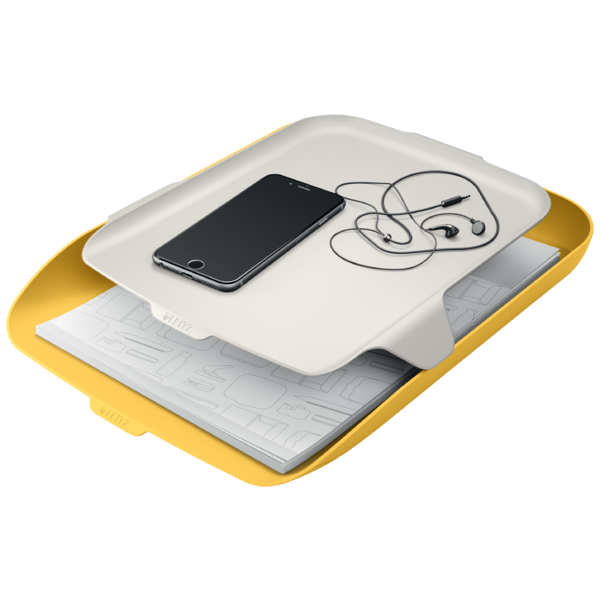 Brevbakke+organizer Cosy gul (2)