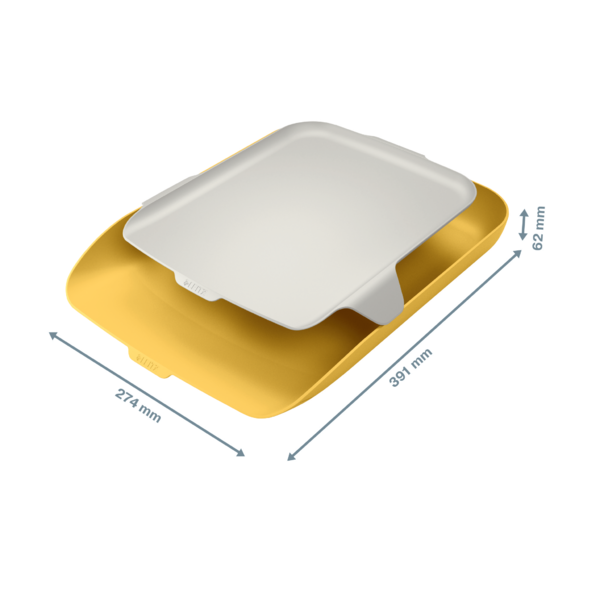 Brevbakke+organizer Cosy gul (2)