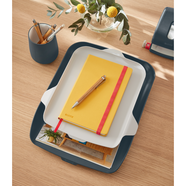 Letter Tray+Organizer Cosy velvet grey