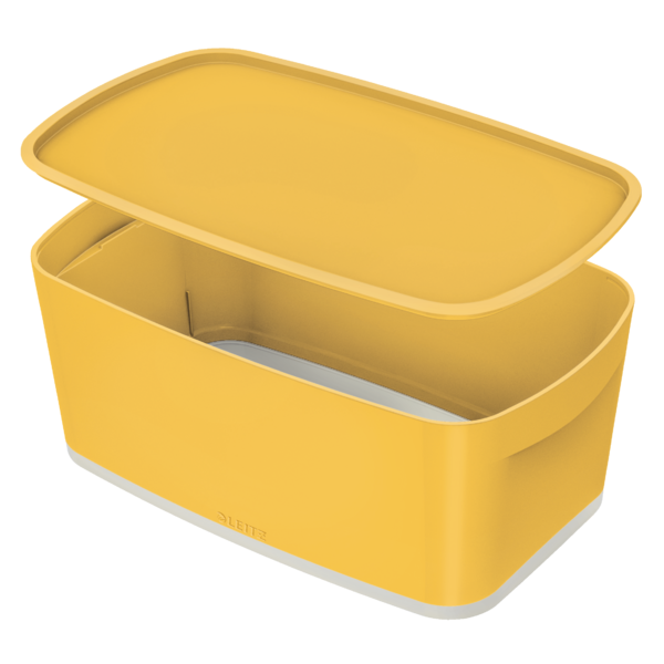Opbevaringsboks MyBox S m/låg Cosy gul