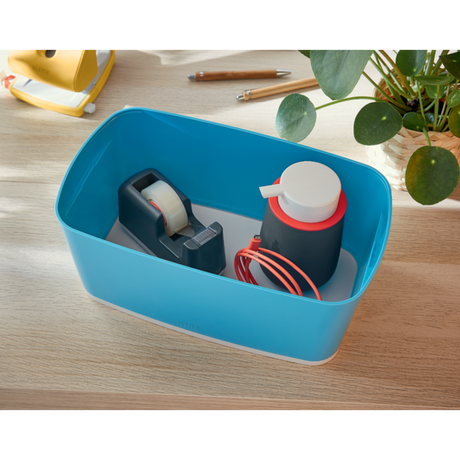 Opbevaringsboks MyBox S m/låg Cosy blå