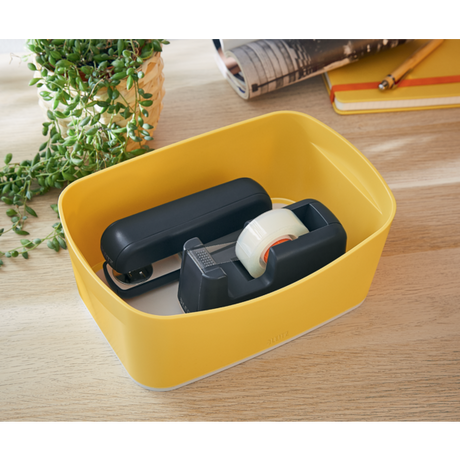 Opbevaringsbakke MyBox Cosy gul