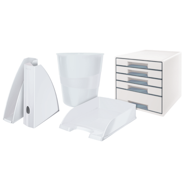 Papirkurv Plus WOW 15L hvid