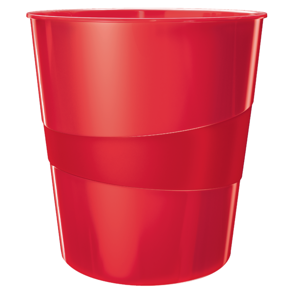 Papirkurv Plus WOW 15L rød