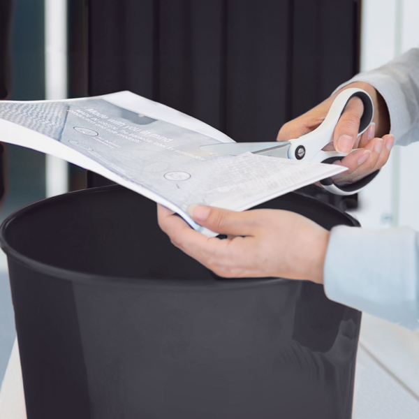 Papirkurv Plus WOW 15L sort