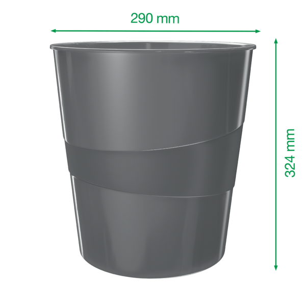 Papirkurv Plus WOW 15L sort