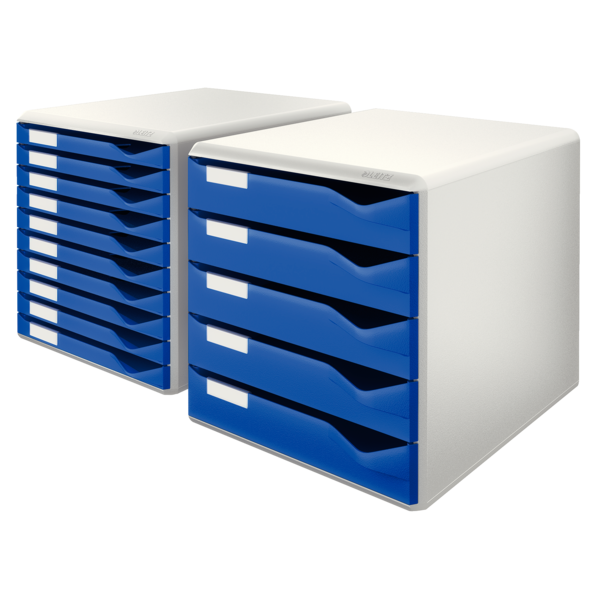 Skuffekabinet 10 skuffer A4 blå