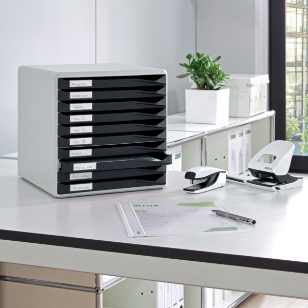 Skuffekabinet 10 skuffer A4 grå