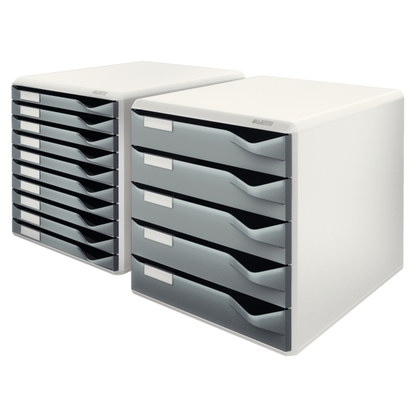 Skuffekabinet 10 skuffer A4 grå