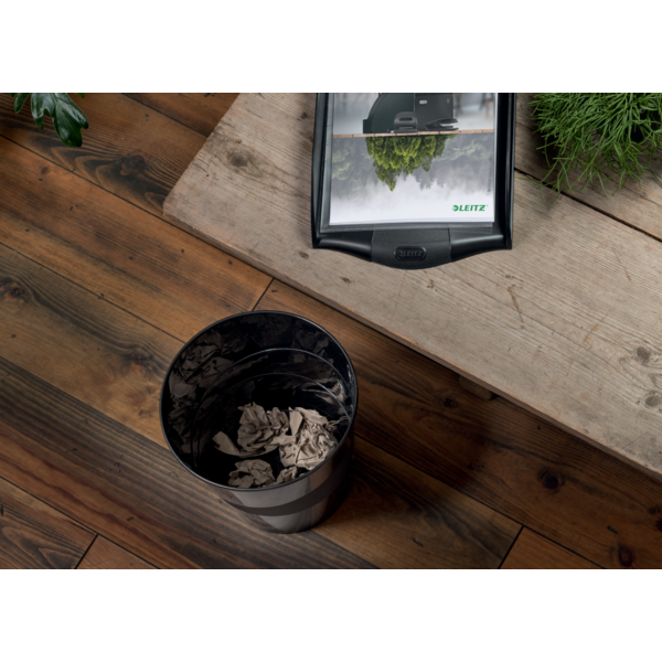 Papirkurv recycle 15 liter sort