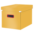 Arkivboks Click & Store Cosy Cube L gul