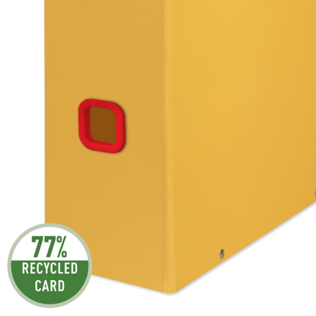 Tidsskriftsamler Click & Store Cosy gul