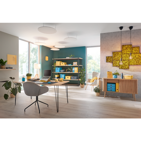 Tidsskriftsamler Click & Store Cosy gul