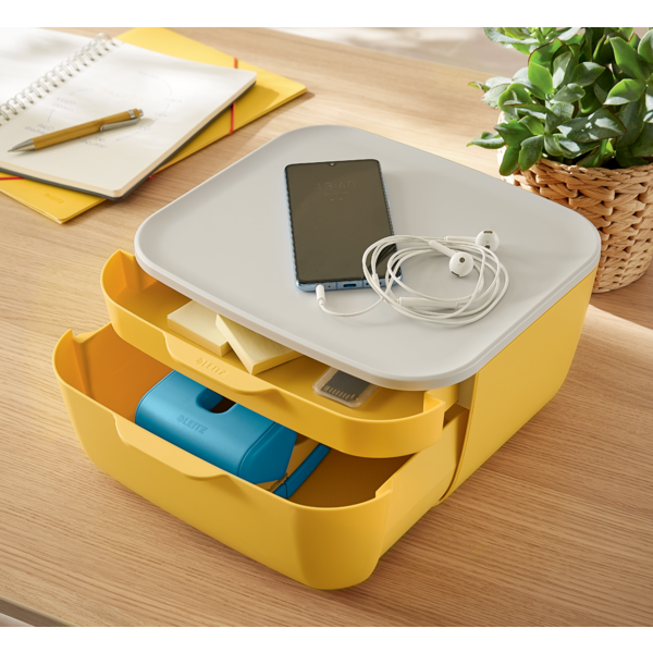 Skuffekabinet Cosy m/2skuffer gul